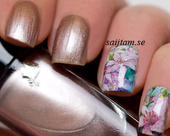 Nageldekaler med blommor 