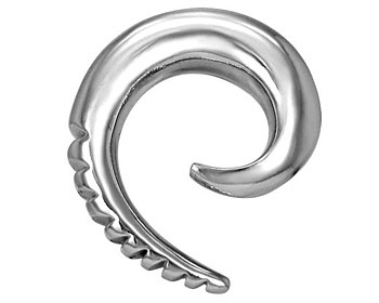 Piercing expander i kirurgiskt stål. Tjocklek ca 3-8 mm. Längd ca 31 mm.