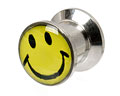 Smileysmycke till piercing 8 mm. Yttre mått cirka 12x12 mm.